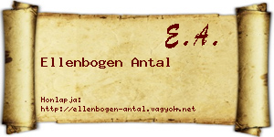 Ellenbogen Antal névjegykártya
