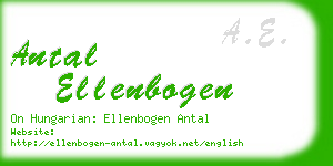 antal ellenbogen business card